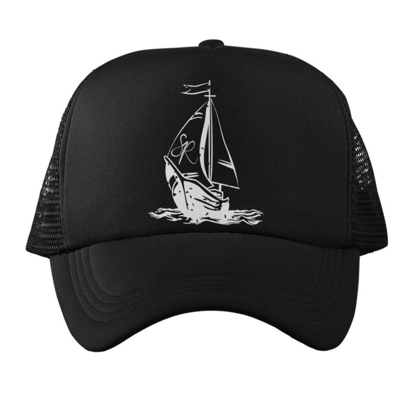 Smuggler's Black Icon Trucker Hat - Smugglers Rhum Taste Like A Vacation